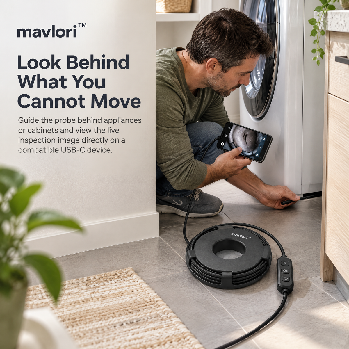 Mavlori™ FlexScope USB-C Digital Inspection Camera
