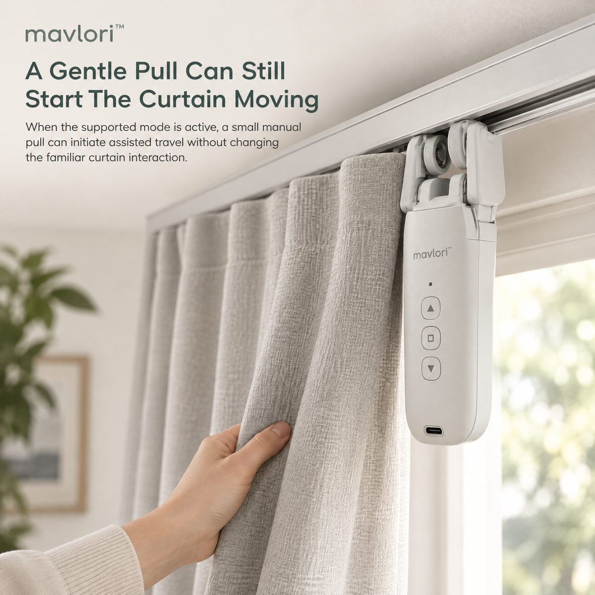 Mavlori™ GlideRail Motorized Curtain Controller