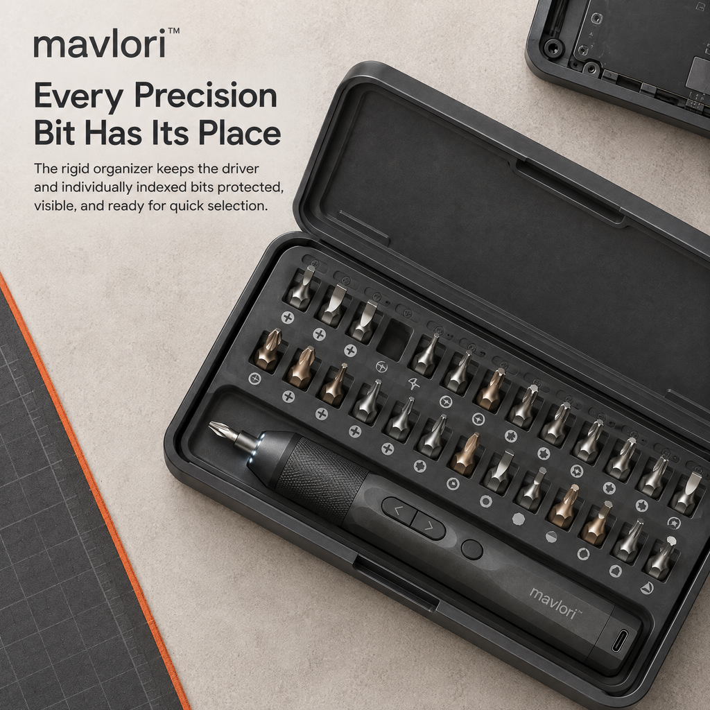 Mavlori™ TorquePen USB-C Precision Electric Screwdriver