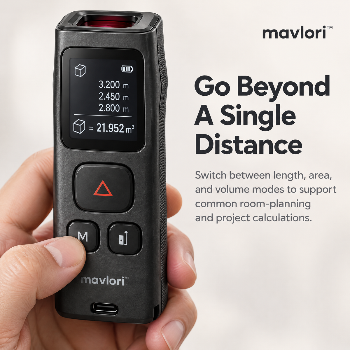 Mavlori™ RangeMark Pocket Laser Distance Meter