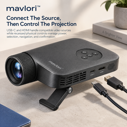 Mavlori™ BeamFold Portable Pico Projector
