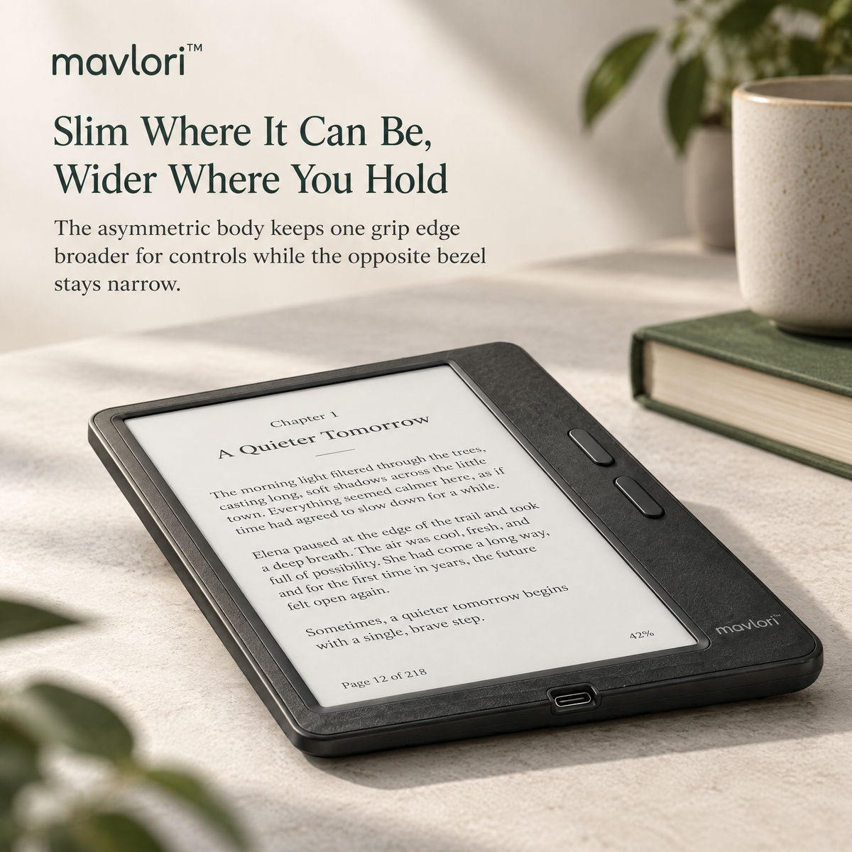 Mavlori™ PageArc Compact E-Paper Reader