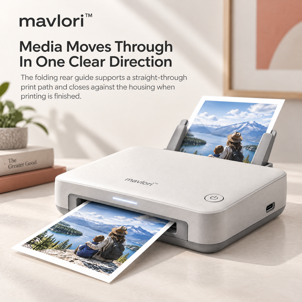 Mavlori™ SnapDeck Portable Wireless Photo Printer