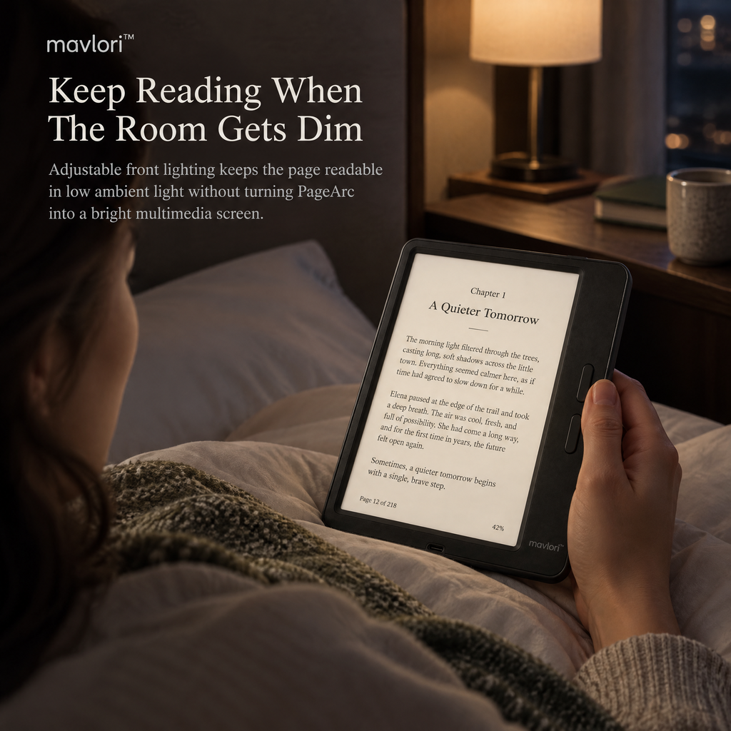 Mavlori™ PageArc Compact E-Paper Reader