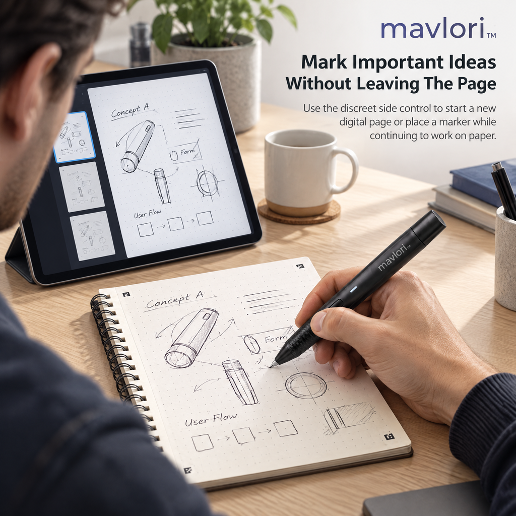 Mavlori™ NoteSync Digital Smart Pen & Writing Capture System
