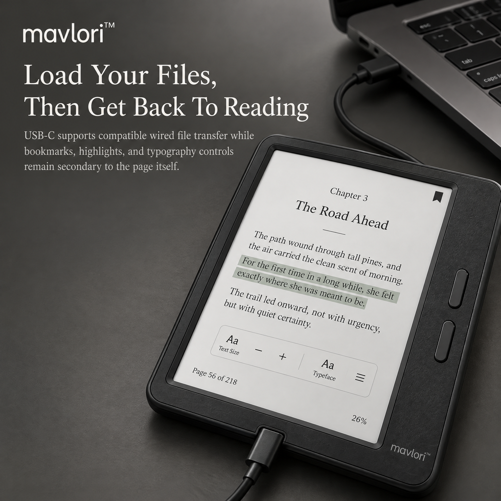 Mavlori™ PageArc Compact E-Paper Reader