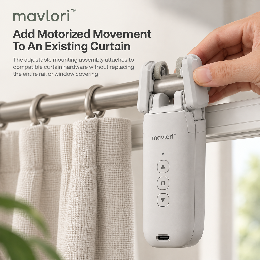 Mavlori™ GlideRail Motorized Curtain Controller