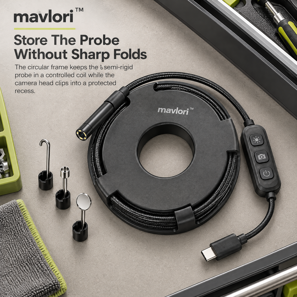 Mavlori™ FlexScope USB-C Digital Inspection Camera
