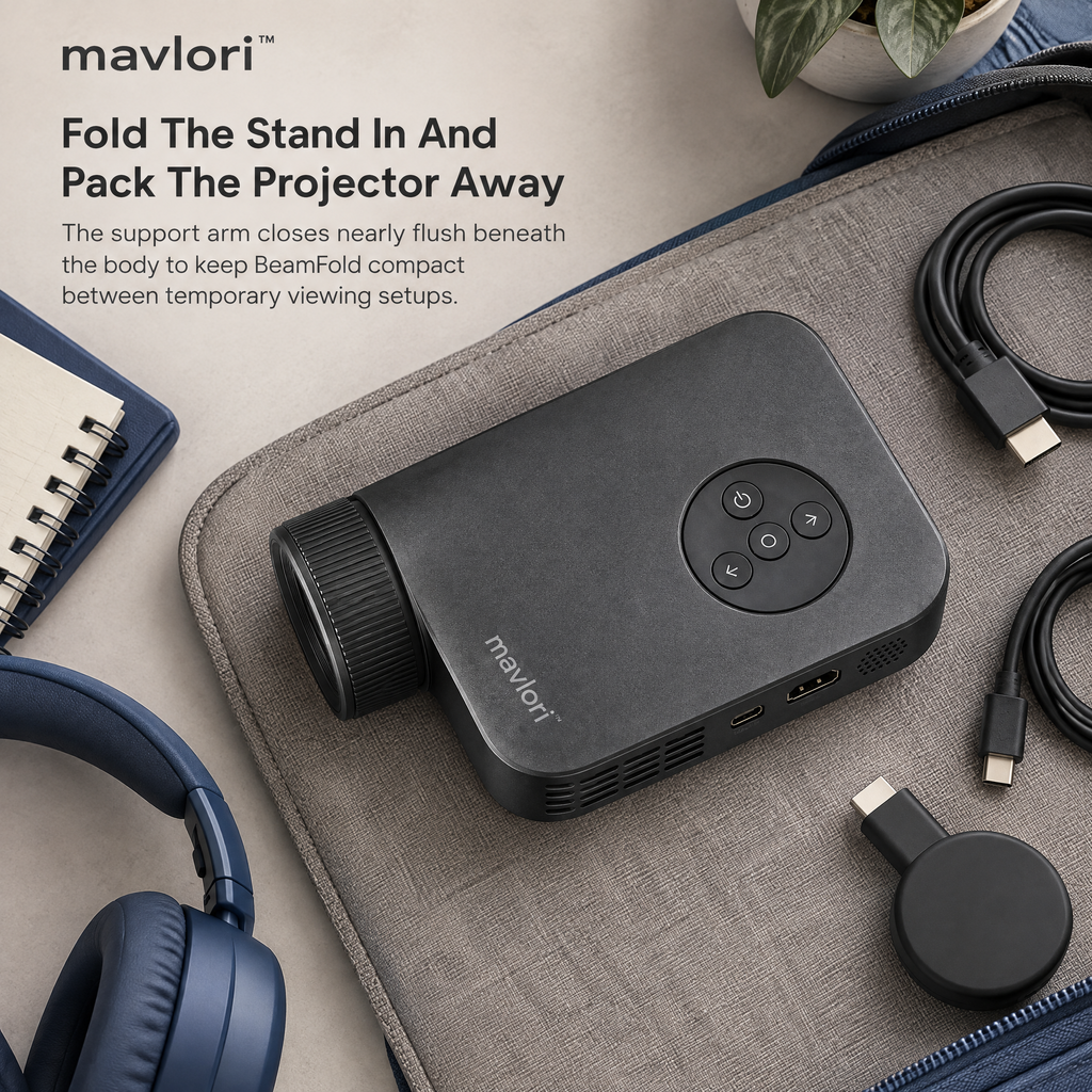 Mavlori™ BeamFold Portable Pico Projector