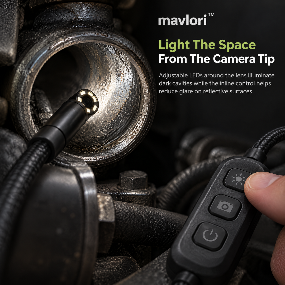 Mavlori™ FlexScope USB-C Digital Inspection Camera
