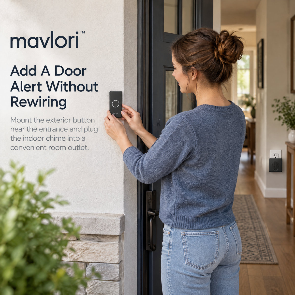 Mavlori™ EntryTone Modular Wireless Doorbell &amp; Chime Kit