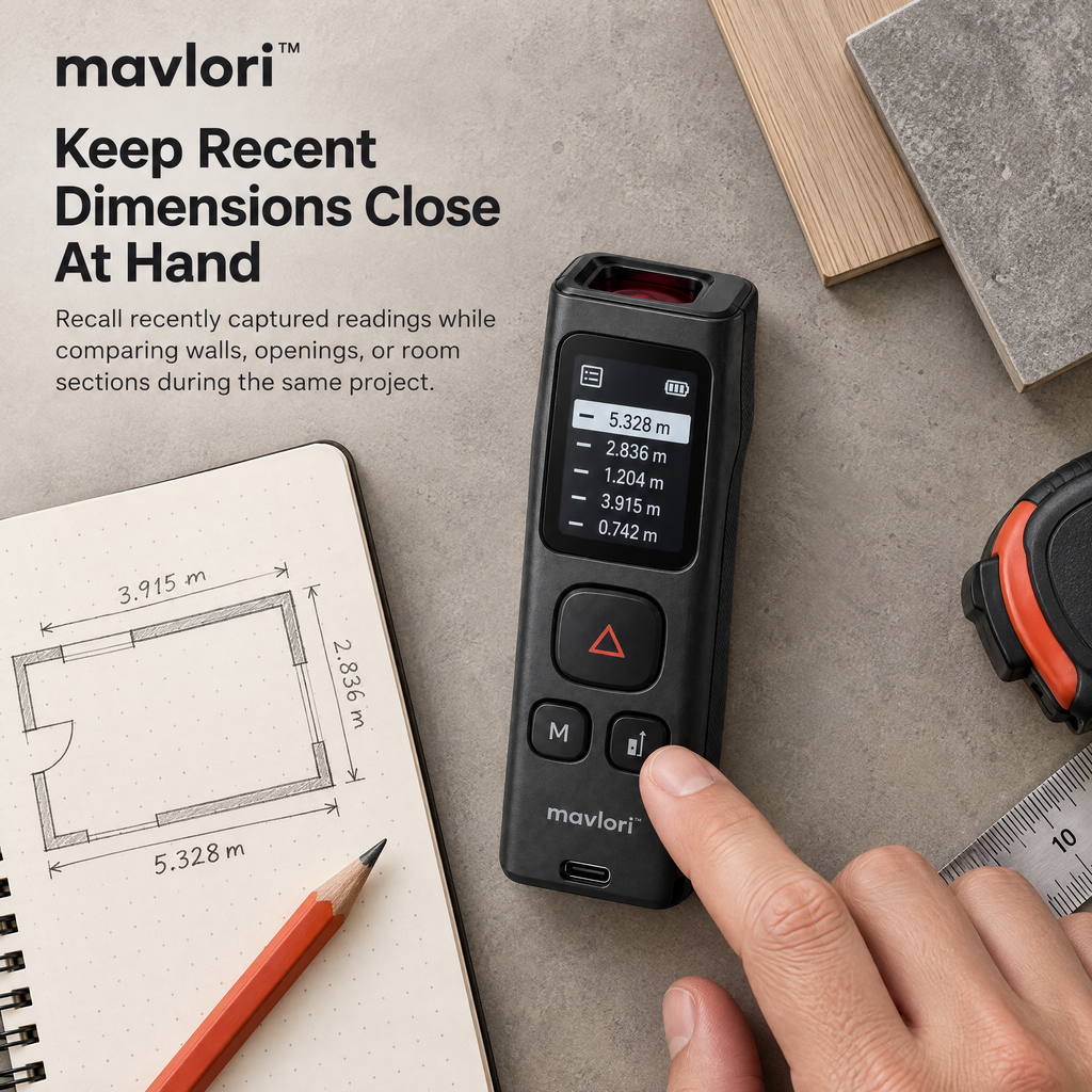 Mavlori™ RangeMark Pocket Laser Distance Meter