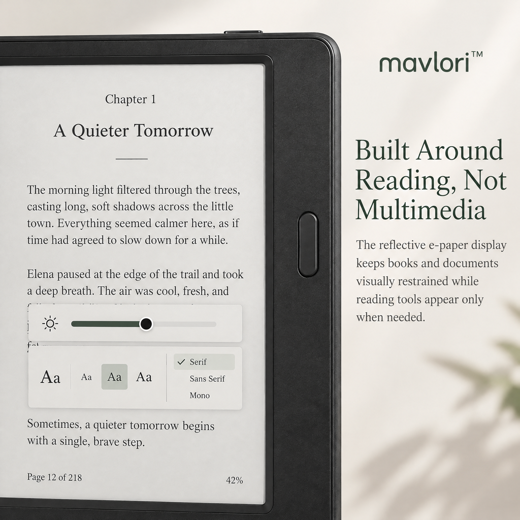 Mavlori™ PageArc Compact E-Paper Reader