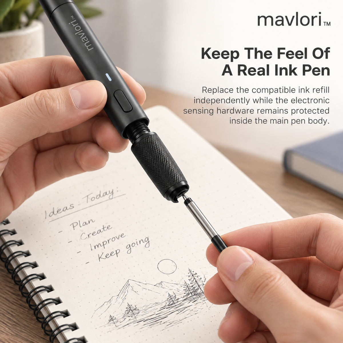Mavlori™ NoteSync Digital Smart Pen & Writing Capture System