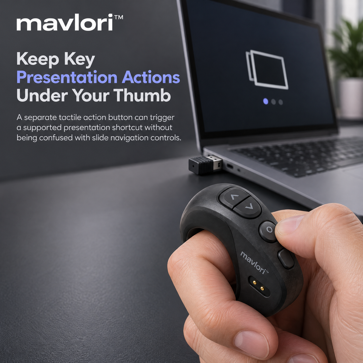 Mavlori™ MotionRing Wireless Presentation Controller