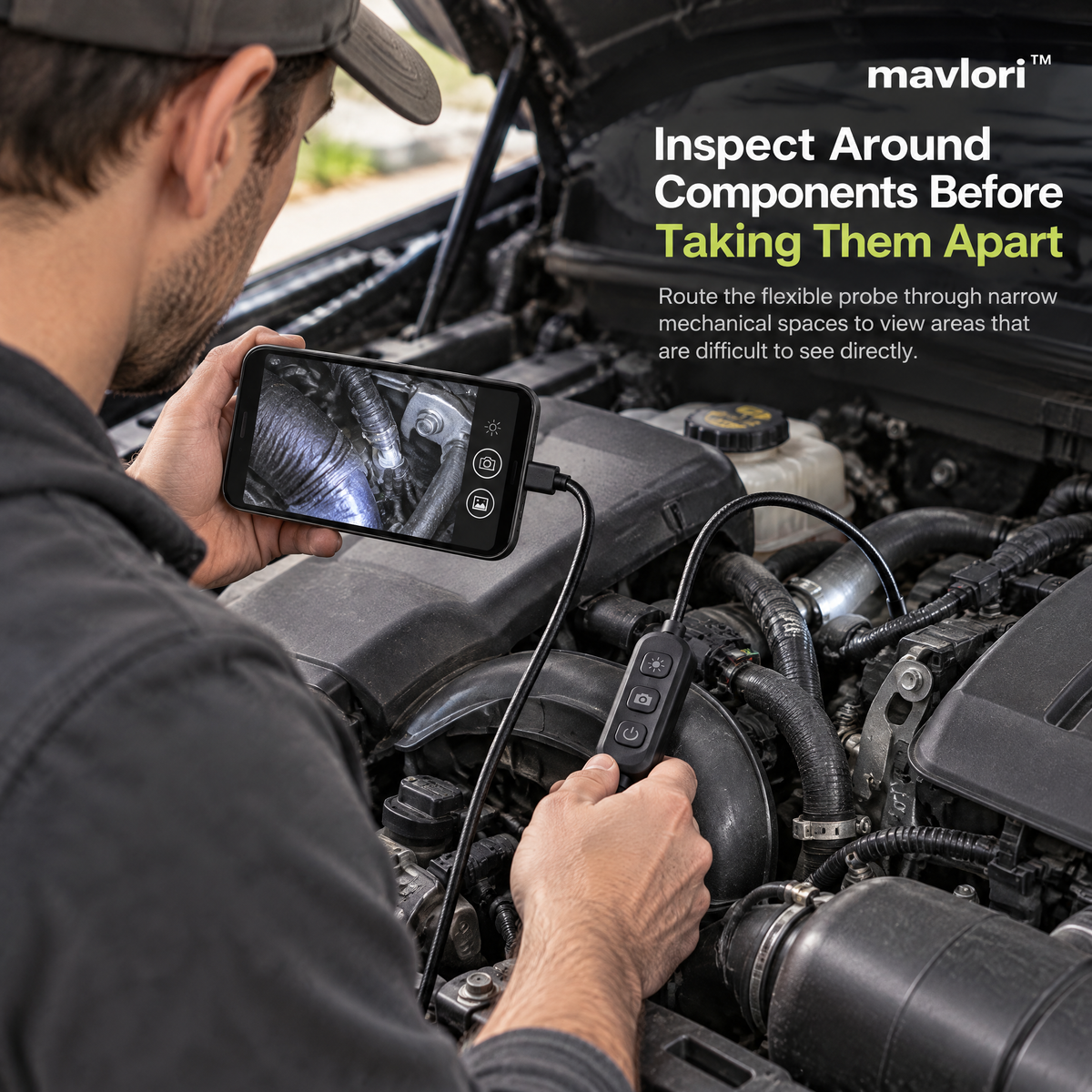 Mavlori™ FlexScope USB-C Digital Inspection Camera