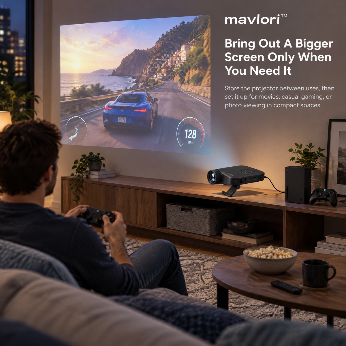 Mavlori™ BeamFold Portable Pico Projector