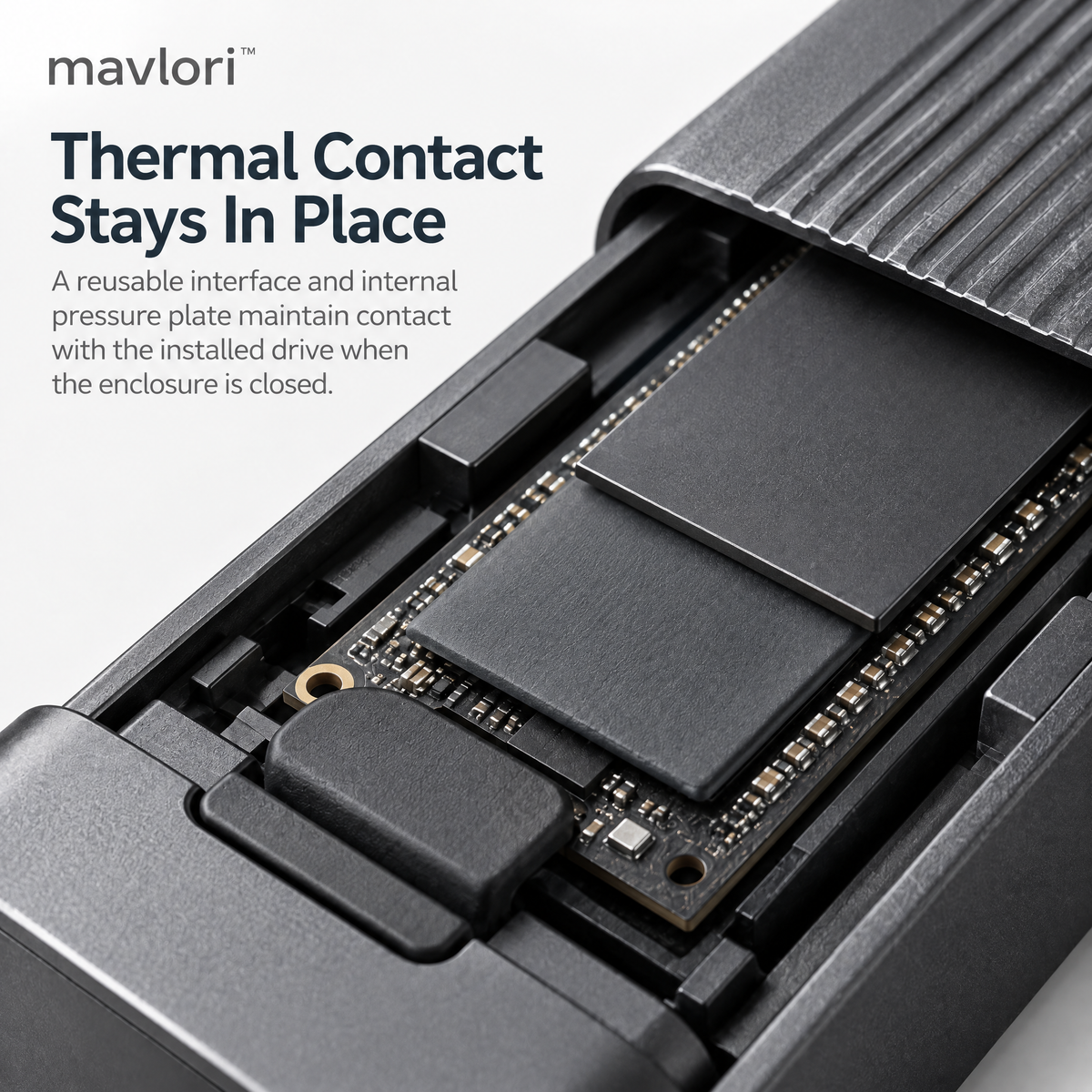 Mavlori™ DriveShell Tool-Free USB-C NVMe SSD Enclosure