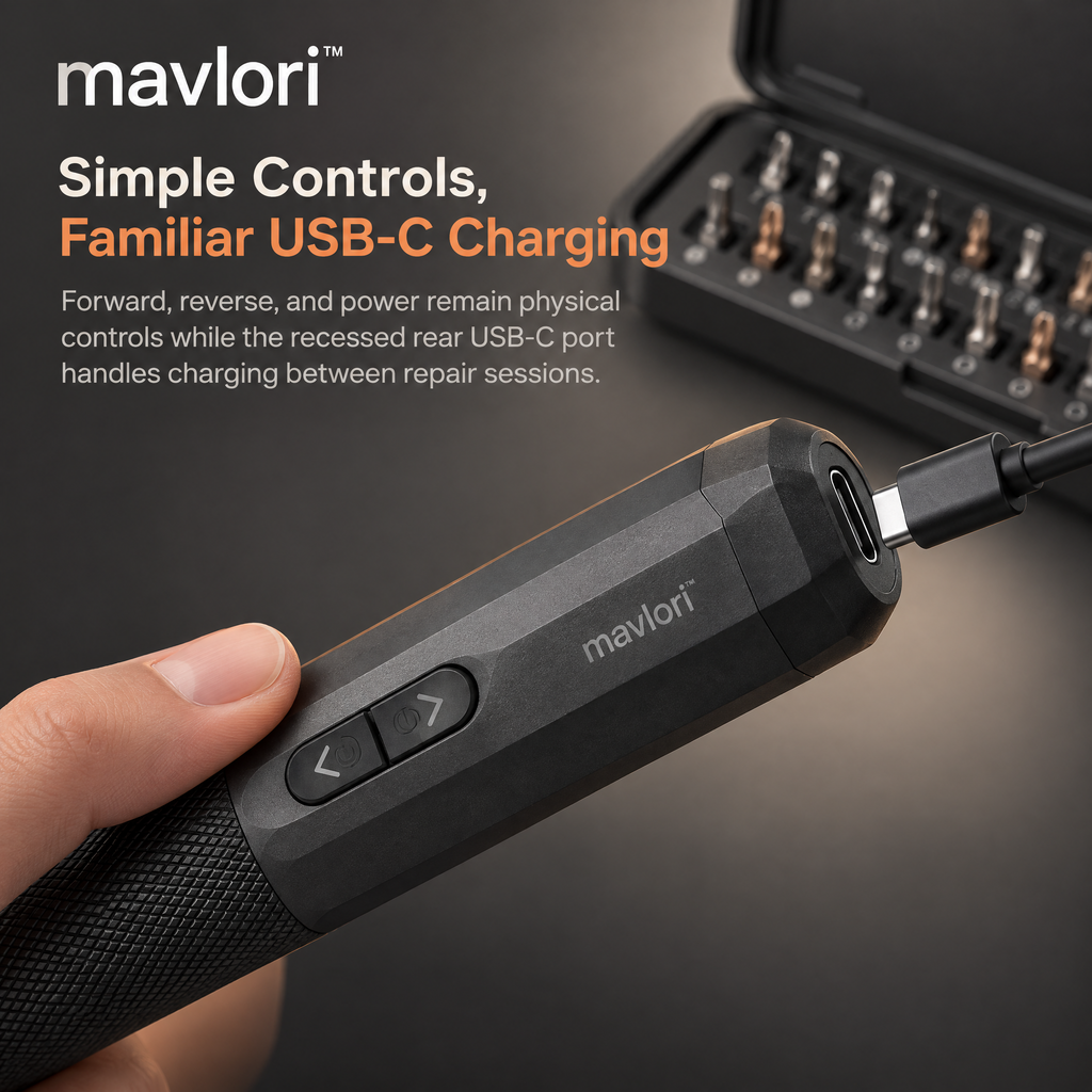 Mavlori™ TorquePen USB-C Precision Electric Screwdriver